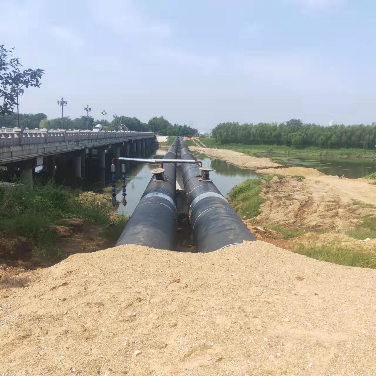 东营西气东输顶管施工输油管道清洗